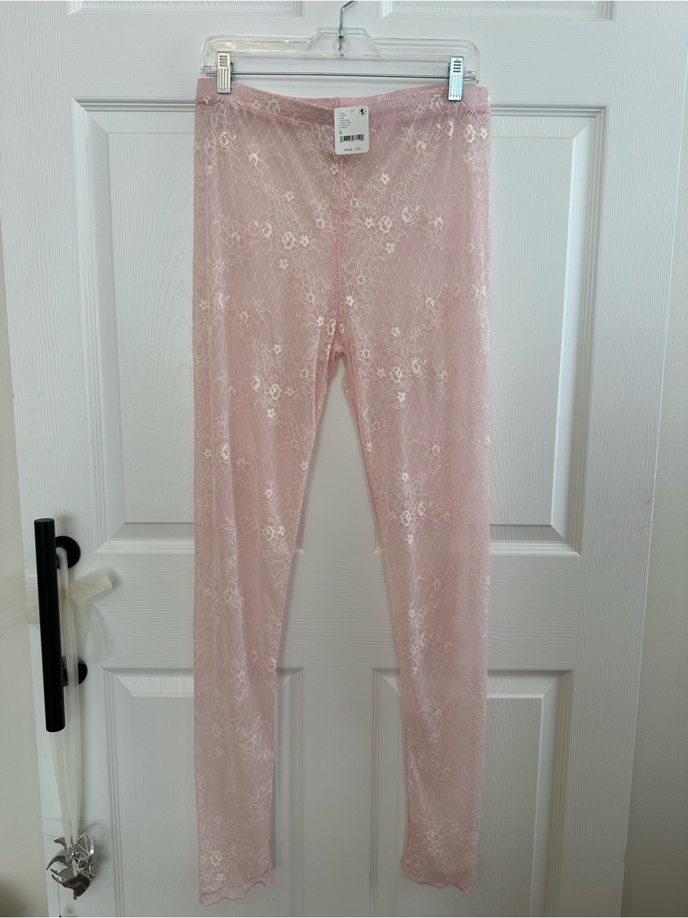 Intimately Free People pink lace leggings Medium NWT